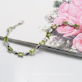 Natürliches Peridot 925 Sterling Silber New Gold Armband